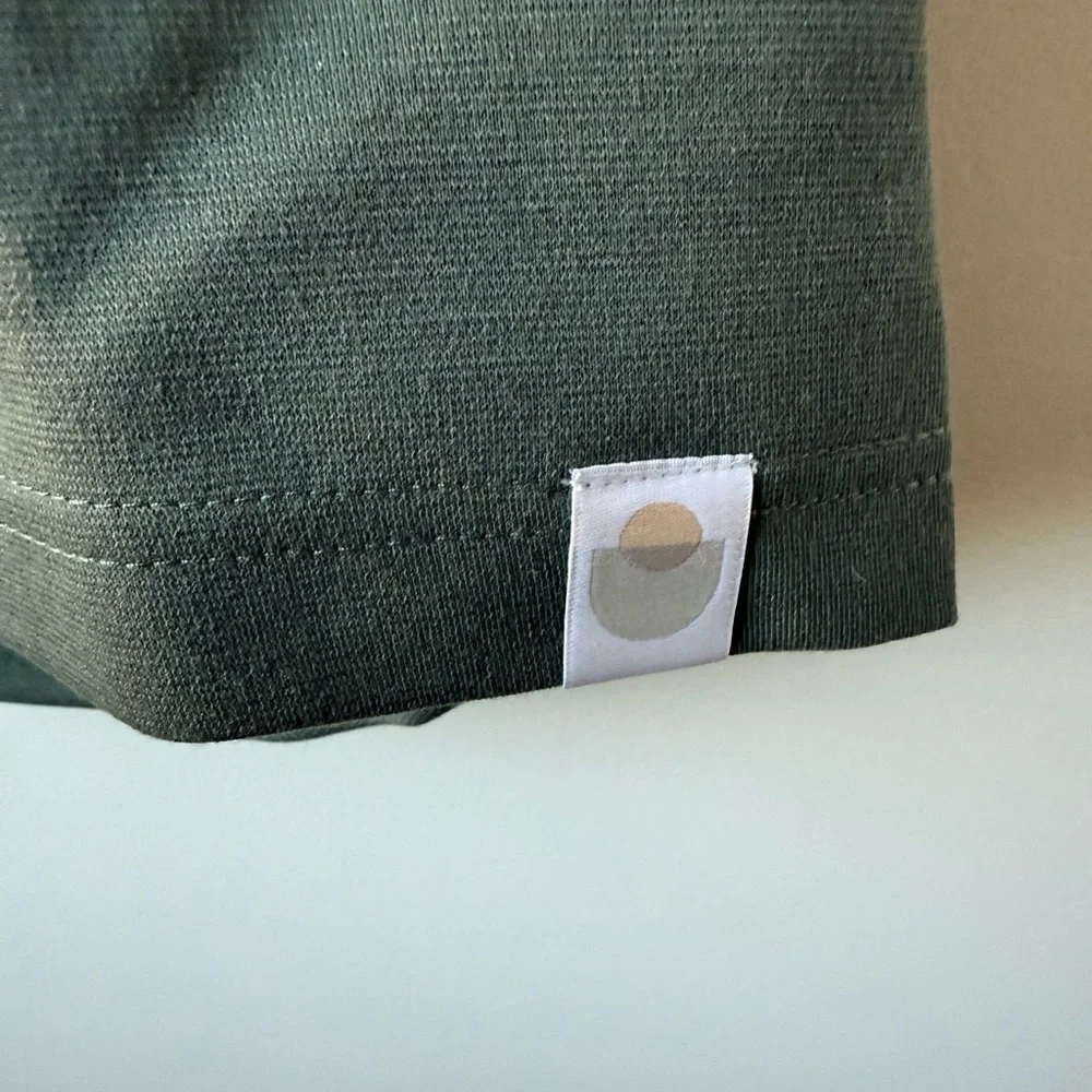 LALABU Soothe Baby Wearing Shirt‎ Tank Green Cozy New Mom Kangaroo Cuddle S - Picture 3 of 8